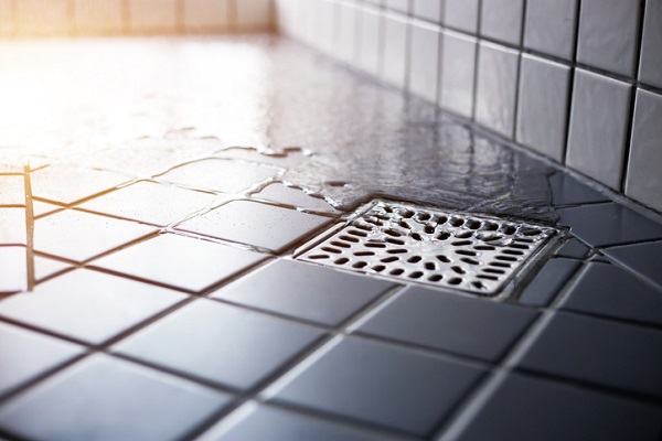 gurgling shower drain