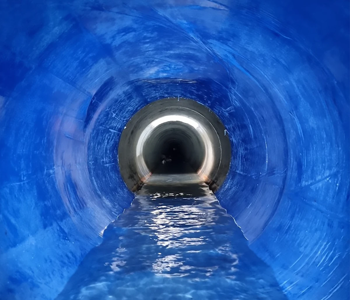 Inside Sumoline pipe